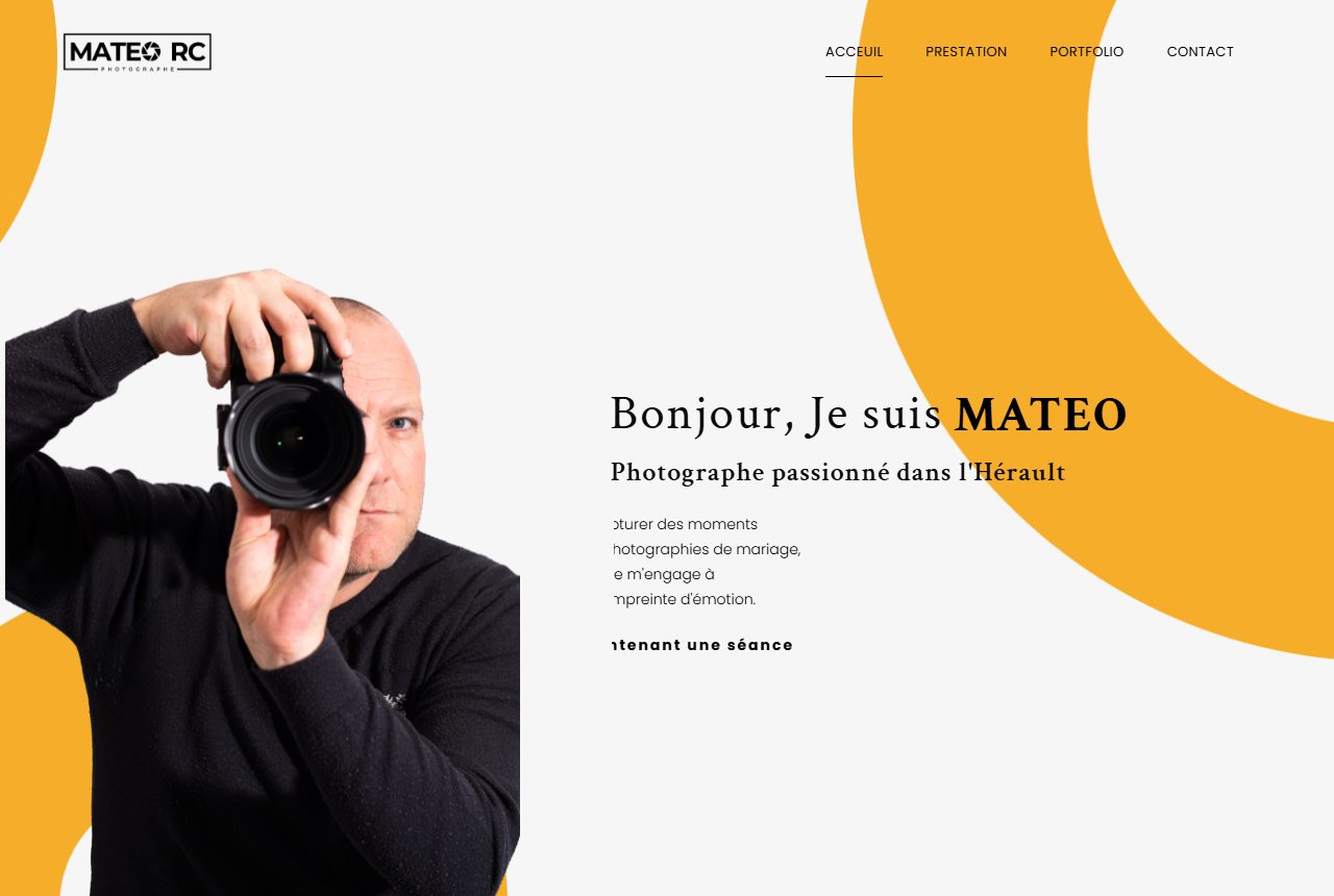 Site de Mateo RC, photographe