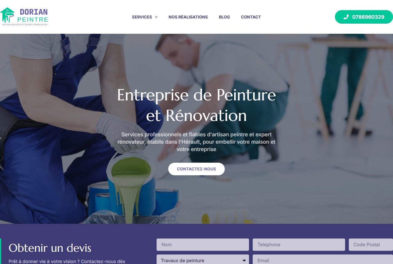 Site de Dorian Peintre