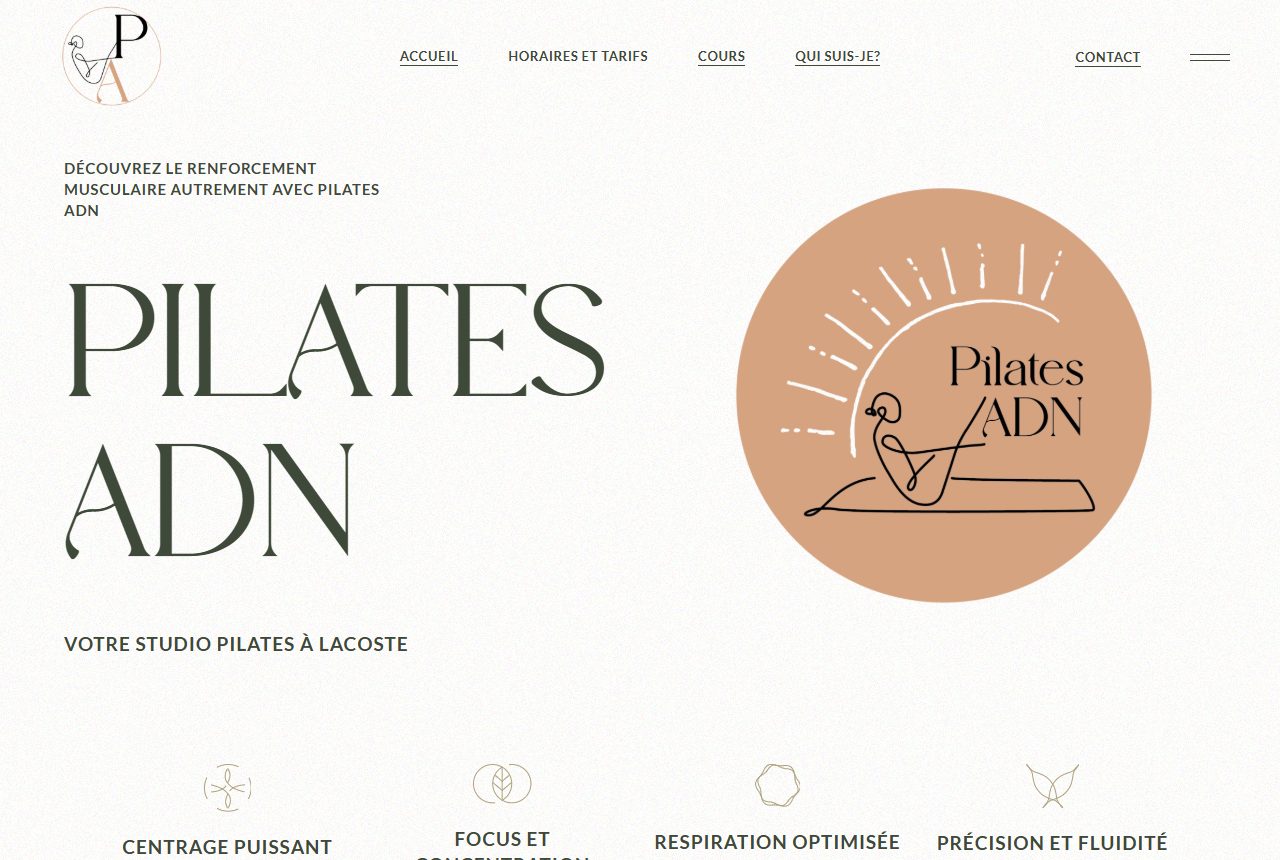 Site de Pilates ADN