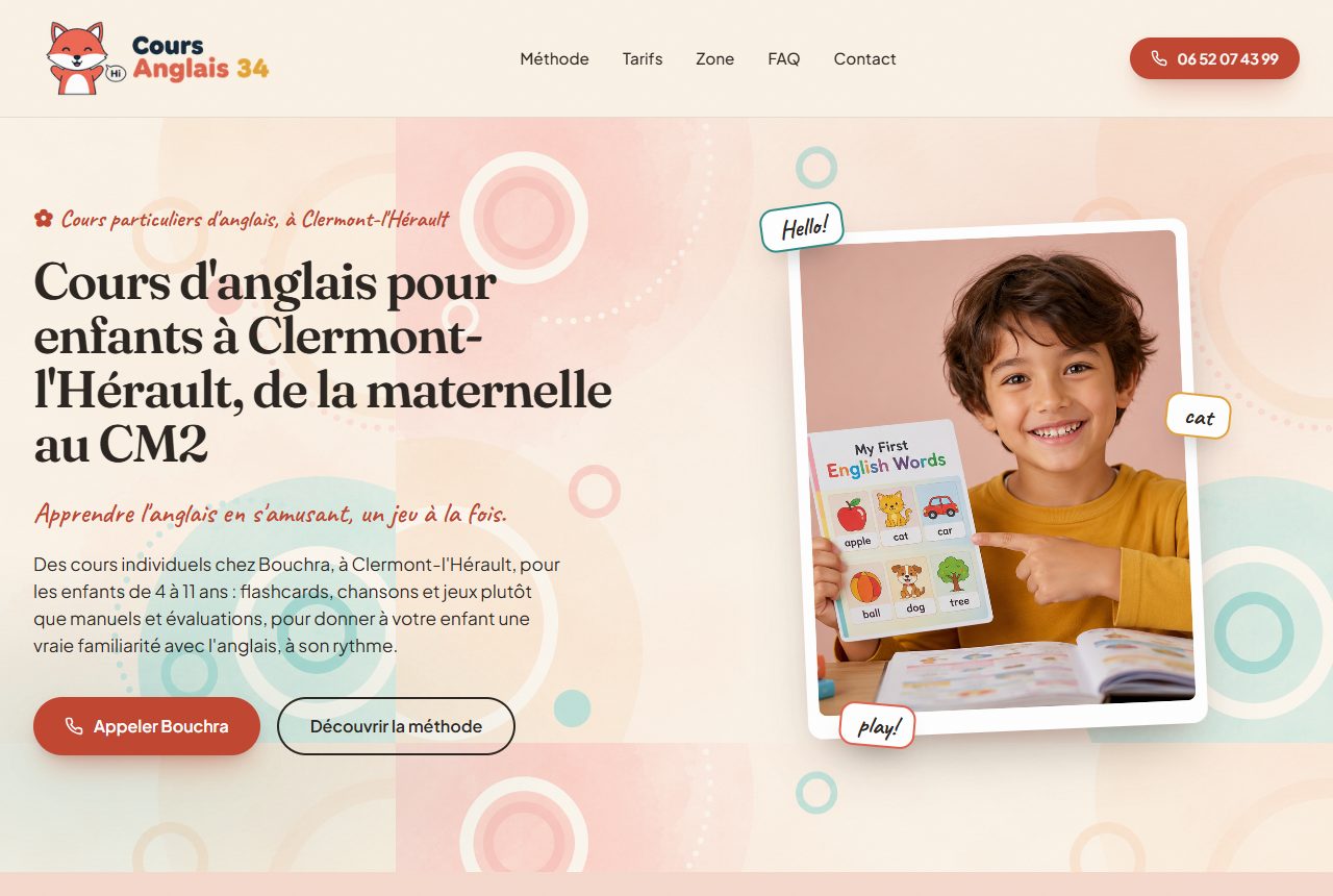 Site de Cours Anglais 34